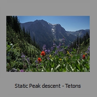Static Peak descent - Tetons